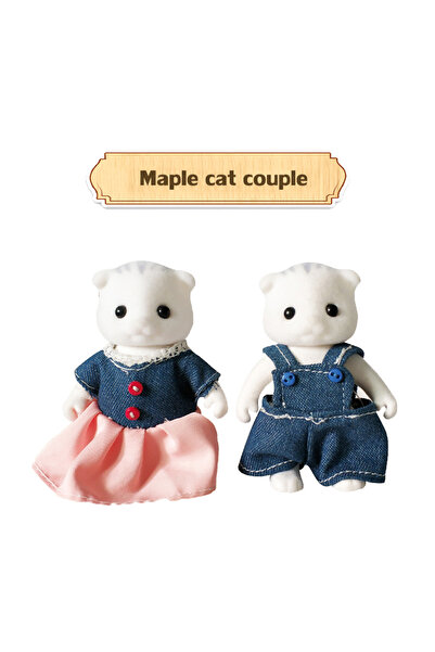 Choice1 G09 أرنب عيد الفصح 1:12 محاكاة غابة عائلة رنة باندا حيوان بيت الدمية ...