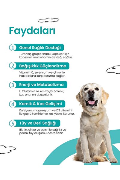LİVEPET Köpekler İçin Multivitamin