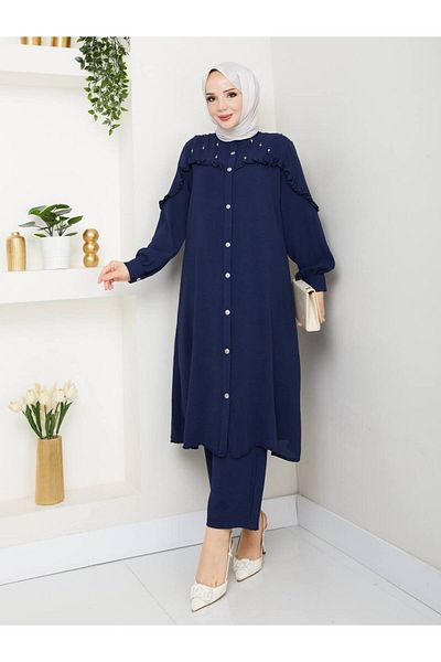 BURCU TESETTÜR 1315 Front Button Suit