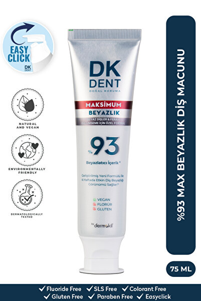 Dermokil Dk Dent %93 Max Beyazlık Diş Macunu 75 ml