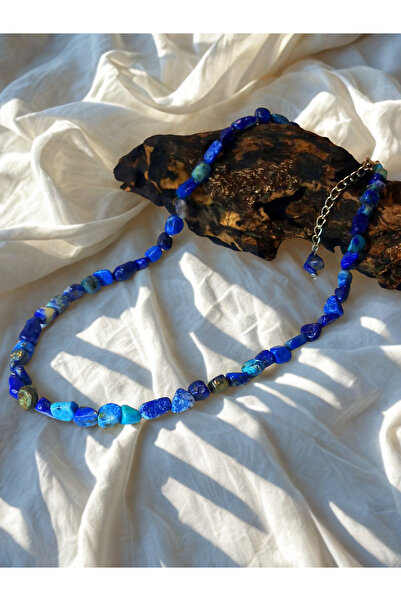 ayrestyle Natural Lapis Lazuli Stone - Adjustable Necklace and Natural Protection