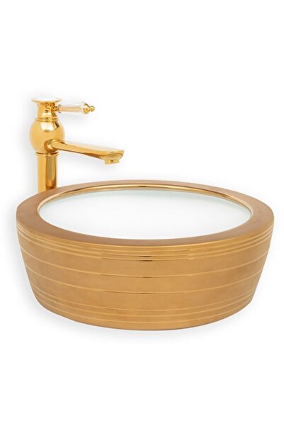 LENA E-8122 Tezgah Üstü Porselen Lavabo