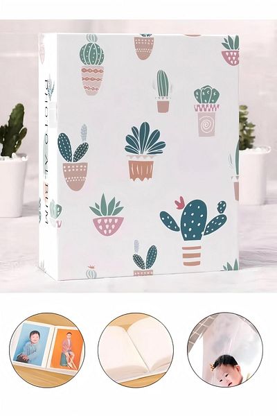 Generic 100 Pocket Foil Photo Album, Holds 6 Inch Photos, Portable Photo Album