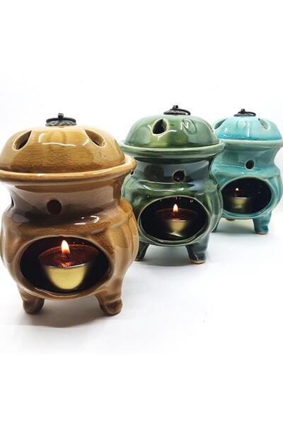Hediye Kesesi Tendur Model Seramik Buhurdanlık