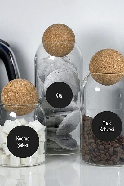 Kt Grup 207 bucăți negru rotund-lavabil condimente-pulpe-nuci-plantă-ceai-borcan de cafea etichetă