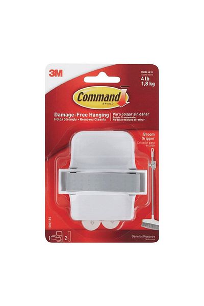 3M Command Broom Gripper 2mi0031 – 9.25x4x1.75 In, Wall Mount, Damage-free Hold
