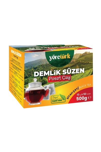 Yöretürk Demlik Süzen Poşet Çay 500 gr
