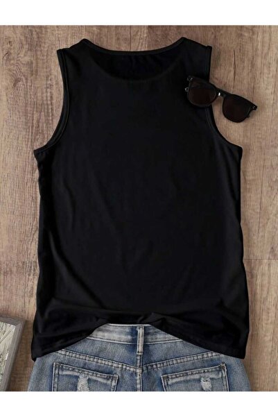 FAVORİST FLOWERS Vzorované dámské bavlněné letní tričko bez rukávů (bez rukávů)