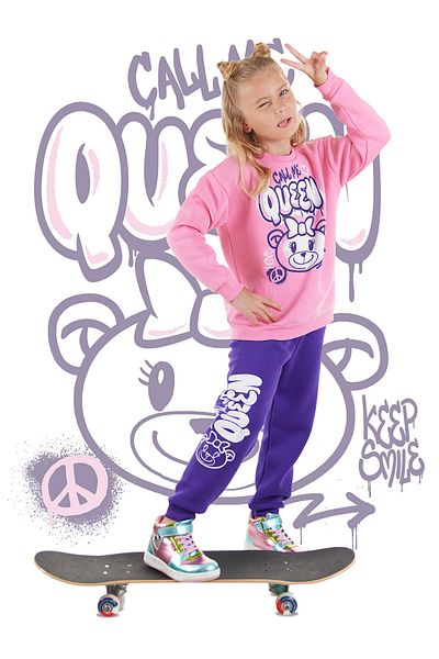 Denokids Σετ φόρμας για κορίτσια QuEEn BEar