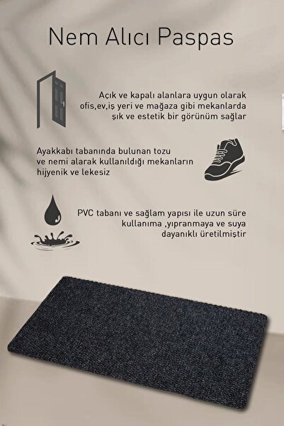 Paspas Yap Workplace And Home Mat Carpet Mat Outdoor Mat Entrance Apartment Water Absorbent Non-Slip Dust And Dehumidifier