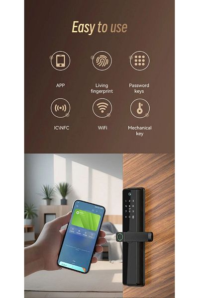 OEM Încuietoare inteligentă wireless cu 5 moduri de acces