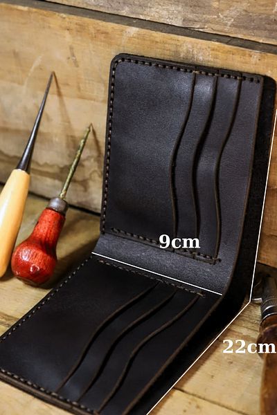 luvo Real Leather Wallet Handmade Genuine Velvet Premium Leather Italian Stitching 8 Card Compartments