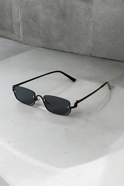 REN EYEWEAR GULİTE نظارات شمسية معدنية نصف إطار فضي أسود 2024 نظارات نسائية حديثة للموسم الجديد