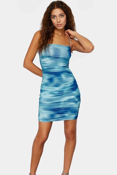 PayBuy Mini Bodycon Dress Thin Strap Knitted Fabric Summer Casual Style Carefully Selected Durable Material