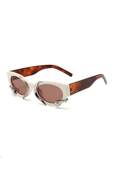 REN EYEWEAR نظارات شمسية على شكل ثعبان مع إكسسوارات على شكل ثعبان للجنسين /