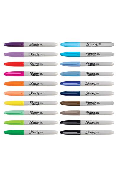 Sharpie Set of 28 Fine Permanent Parcel Pens - Peacock