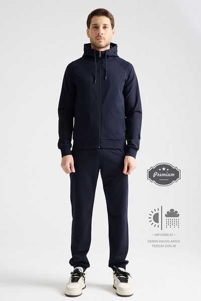 Shooter Sportswear Σετ ανδρικής φόρμας Elite Class Εποχιακή Άνετη Εφαρμογή με Κουκούλα και Μανσέτες