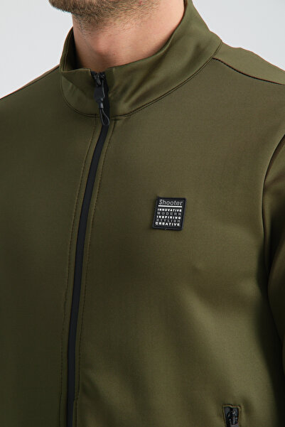 Shooter Khaki Scuba Men's Seasonal Regular Fit Tracksuit Set