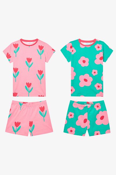 Penti Girl's Flowers Multicolored 2-Piece Pajama Set