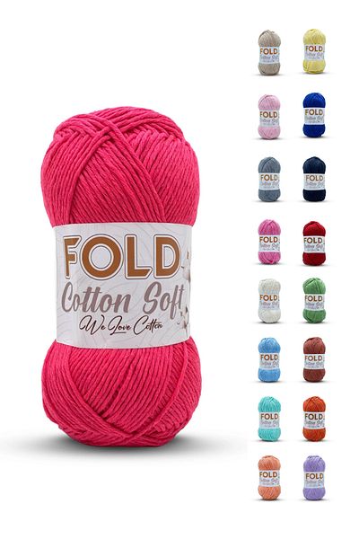 FOLD Cotton Soft - Fuchsia Cotton Thread 100 Grams