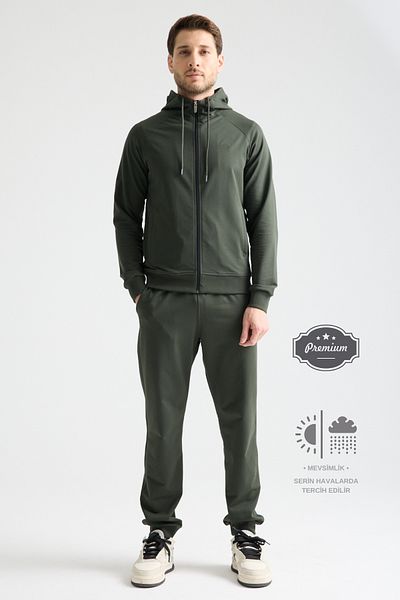 Shooter Sportswear Σετ ανδρικής φόρμας Elite Class Εποχιακή Άνετη Εφαρμογή με Κουκούλα και Μανσέτες