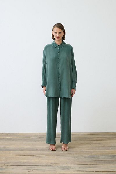 TERZİ DÜKKANI Prime Suit with Silk Trousers - Khaki