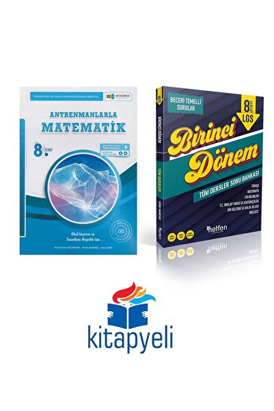 Antrenman Yayıncılık Anrenmanlarla Matematik 8. Sınıf - Netfen LGS 1. Dönem Soru Bankası (2'li Set)