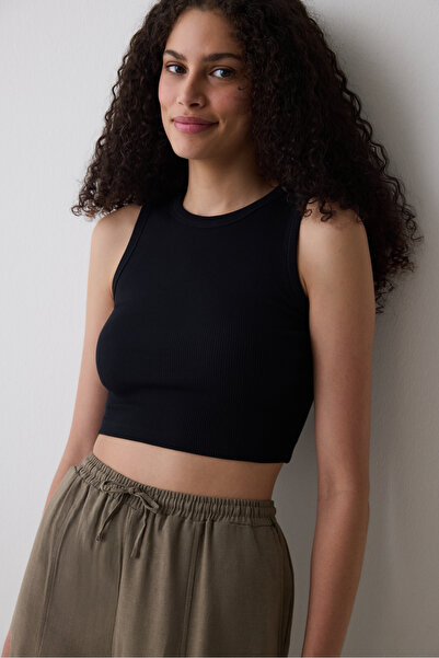 Penti Basic Crop Black Top