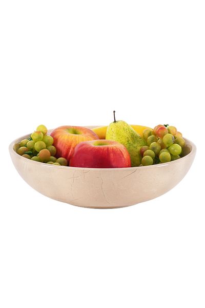 Radicaln Marble Fruit Bowl 10" Verona – Handmade Serving Bowl for Kitchen, Farmhouse & Dining Table