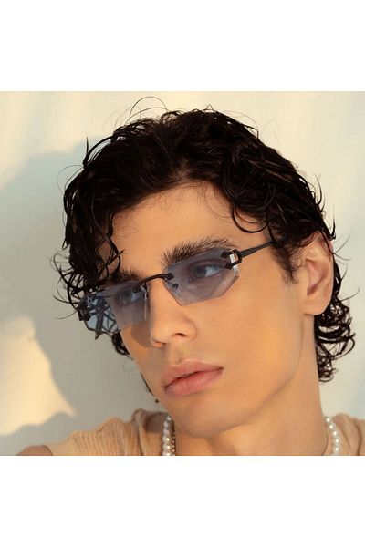 OS Sunglasses Ochelari de soare Praga albaștri pentru bărbați și femei