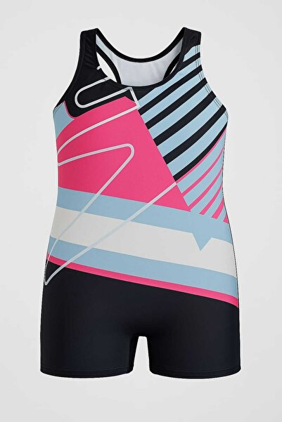 My Kids Wear Yüzücü Şortlu Kız Çocuk Mayo ( Boneli )