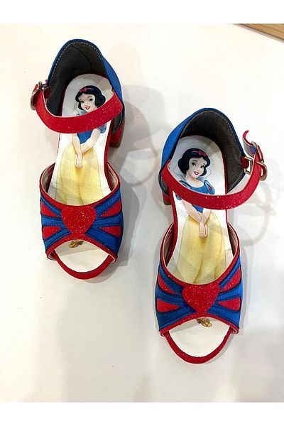 ROSE SHOES KİDS Fairy Tale Princess Shoes Silvery Satin Barett Heel Shoes