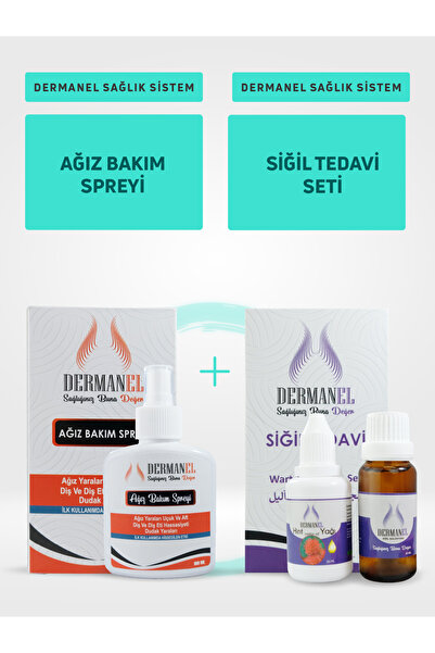 Dermanel Ağız Bakım Spreyi Siğil Solüsyon Seti