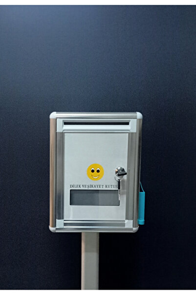 OfisDS 22x29 Cm Lüks Ithal Ayaklı Alüminyum Metal Dilek Şikayet Kutusu