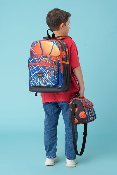 Wia Boy's Basketball Themed 3-Piece School Bag Set