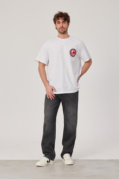 NOMARC Λευκό T-Shirt - 9 Αριθμοί Τυπωμένο