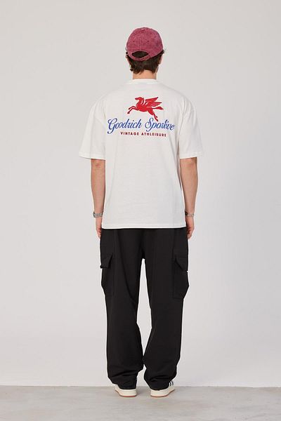 NOMARC Vintage Athleisure Γραπτό Λευκό Tshirt