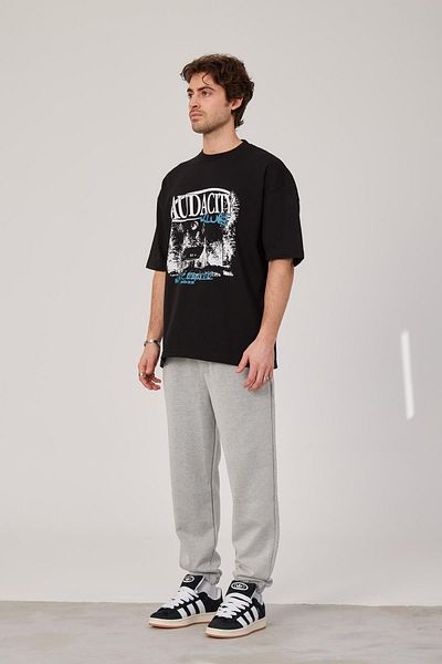 NOMARC Audacity Γραμμένο Μαύρο Tshirt