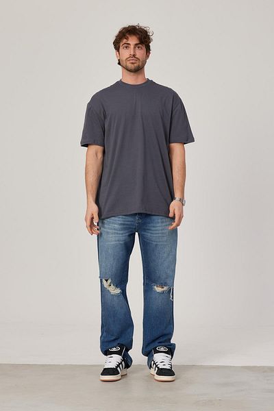 NOMARC Μπλουζάκι Oversize Ανθρακί Basic