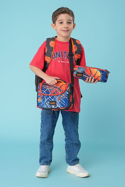 Wia Boy's Basketball Themed 3-Piece School Bag Set