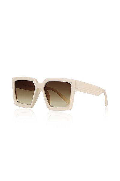 Kinary 2024 Unisex Shiny Cream Sunglasses