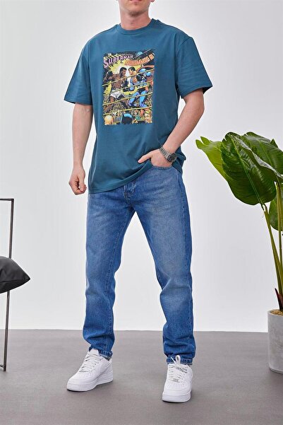 NOMARC Superman protiv Muhameda Alija Petrol plava majica