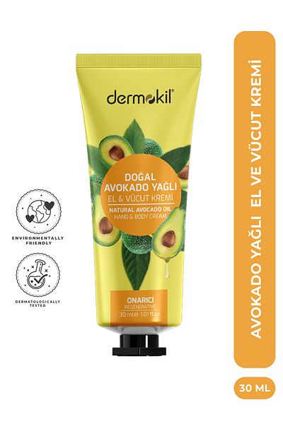 Dermokil Avocado Oil Hand and Body Cream 30 ml