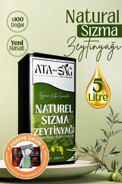 ATA SAĞ ZEYTİN VE ZEYTİNYAĞLARI Natural Sızma Zeytinyağı 5l