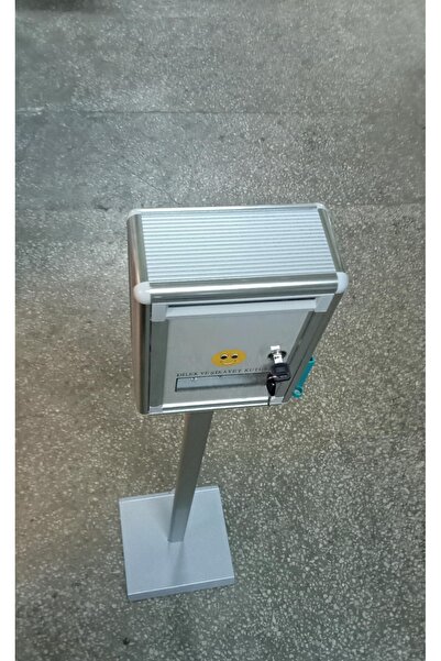 OfisDS 22x29 Cm Lüks Ithal Ayaklı Alüminyum Metal Dilek Şikayet Kutusu