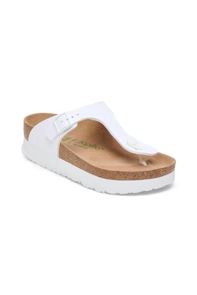 Birkenstock Gızeh Platform Flex Bf Vegan Unısex Terlik Brk1027396 Beyaz-40