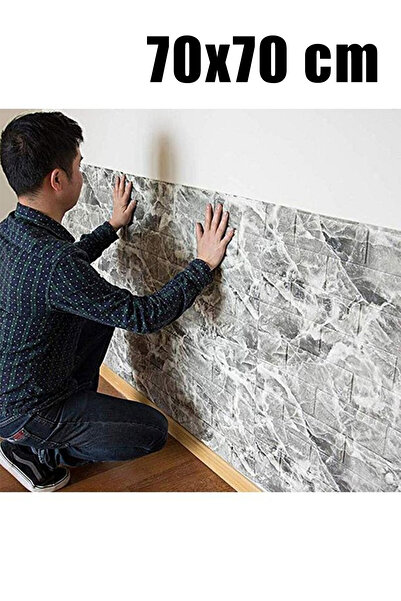 Bien Home 70x70 Cm 0,50M² Beyaz 3d Dekoratif Kendinden Yapışkanlı Esnek Duvar...
