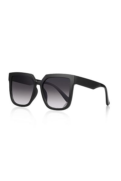 Kinary Bright Black Unisex Sunglasses - 1060