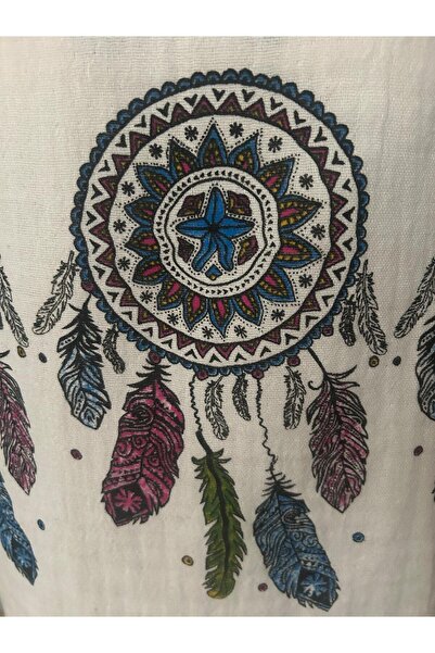 Hayalet منشفة شاطئ موسلين ملونة - 100% قطن، طبقة مزدوجة صائد الأحلام