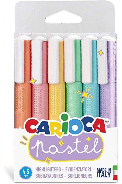 CARIOCA Pastel Colors Marker Pen 6 Pieces